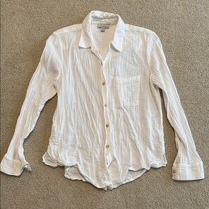 Allison Joy white gauze Blouse
